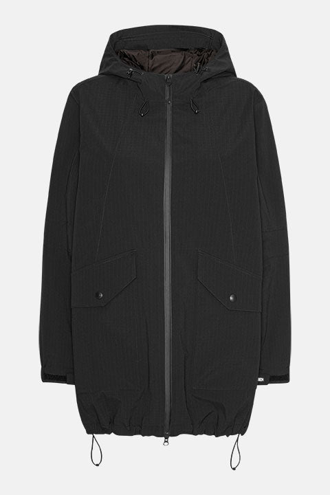 Korte Winterjas THERMAL09 - 002 Black Beauty | Black Beauty | Coat | Ilse Jacobsen