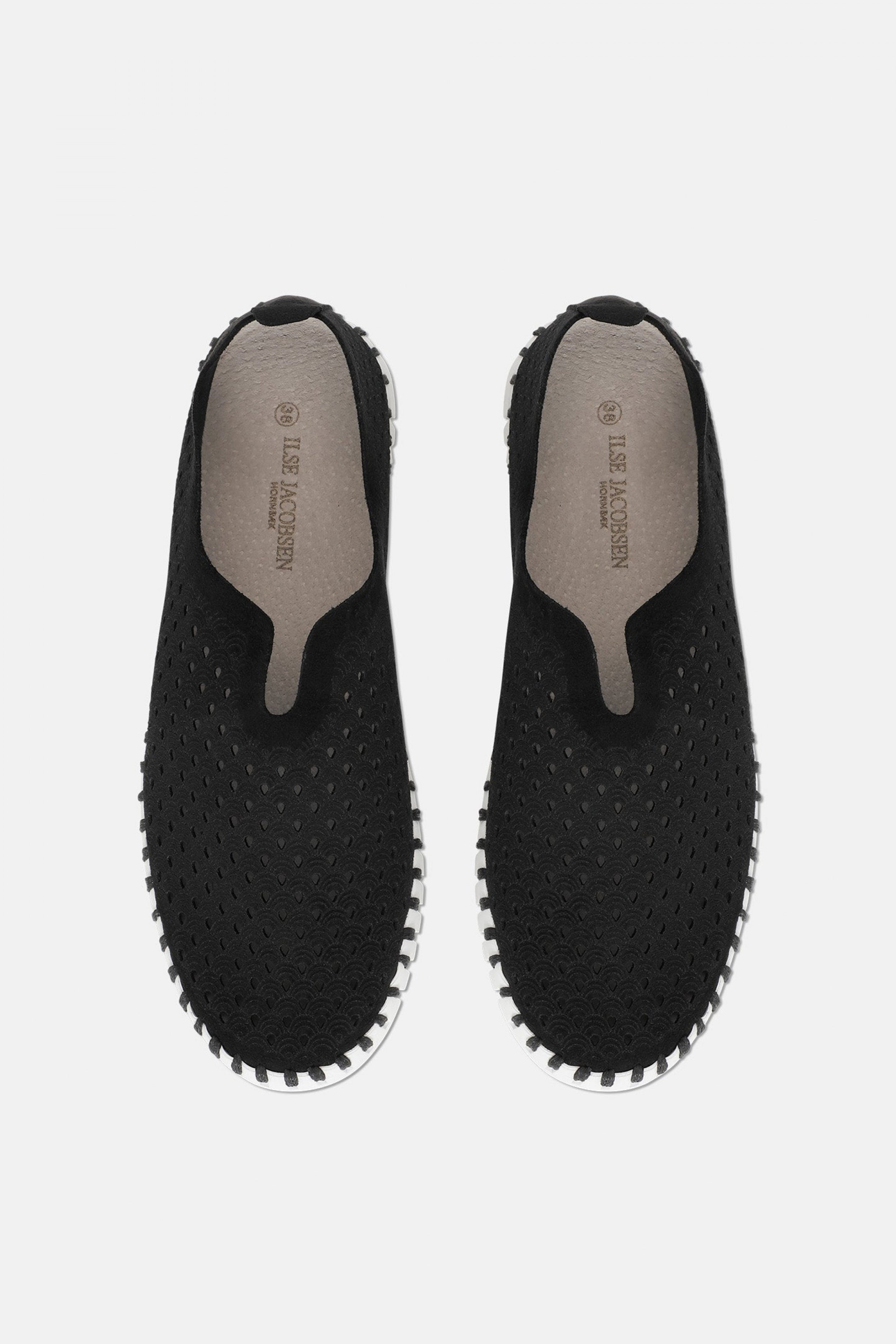 Instappers TULIP139 witte zool | Black | Shoes | Ilse Jacobsen