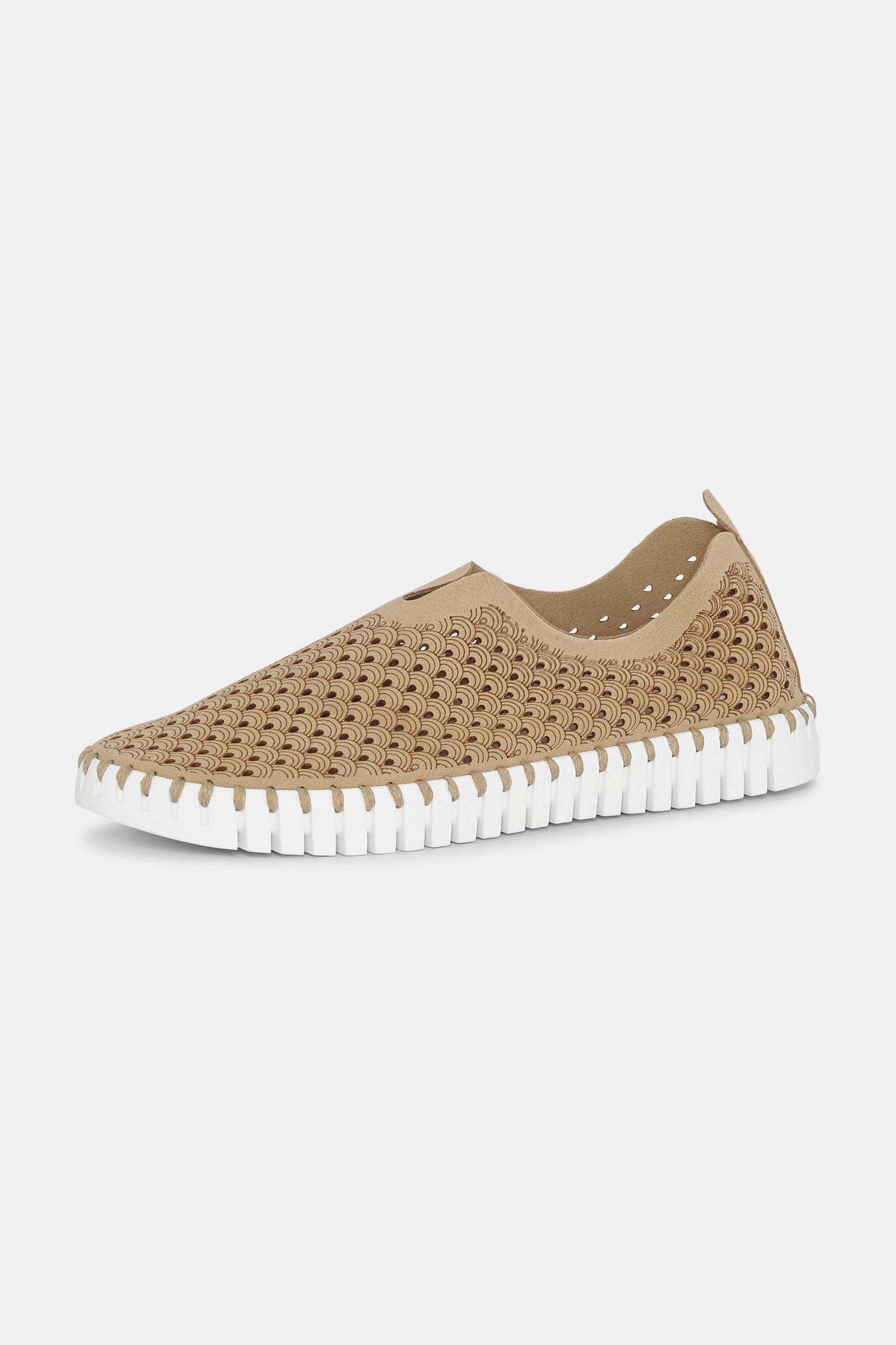 Instappers TULIP139 witte zool - 110 Latte | Latte | Shoes | Ilse Jacobsen