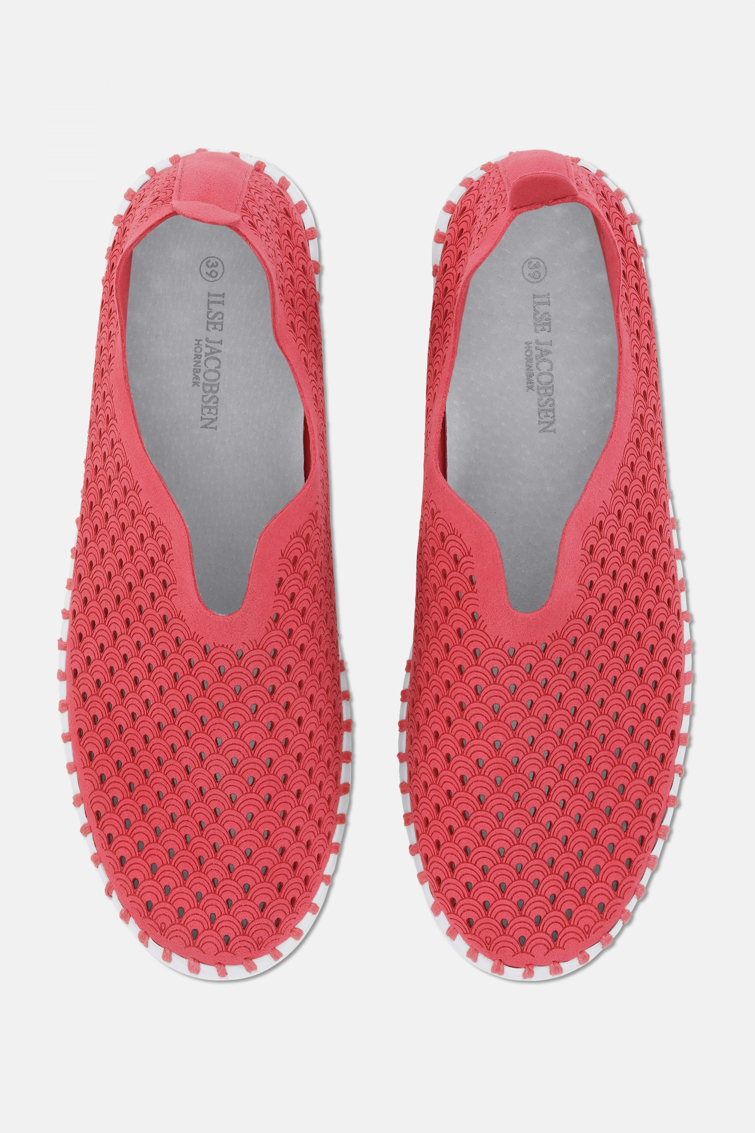 Instappers Tulip139 witte zool | Viva Magenta | Shoes | Ilse Jacobsen