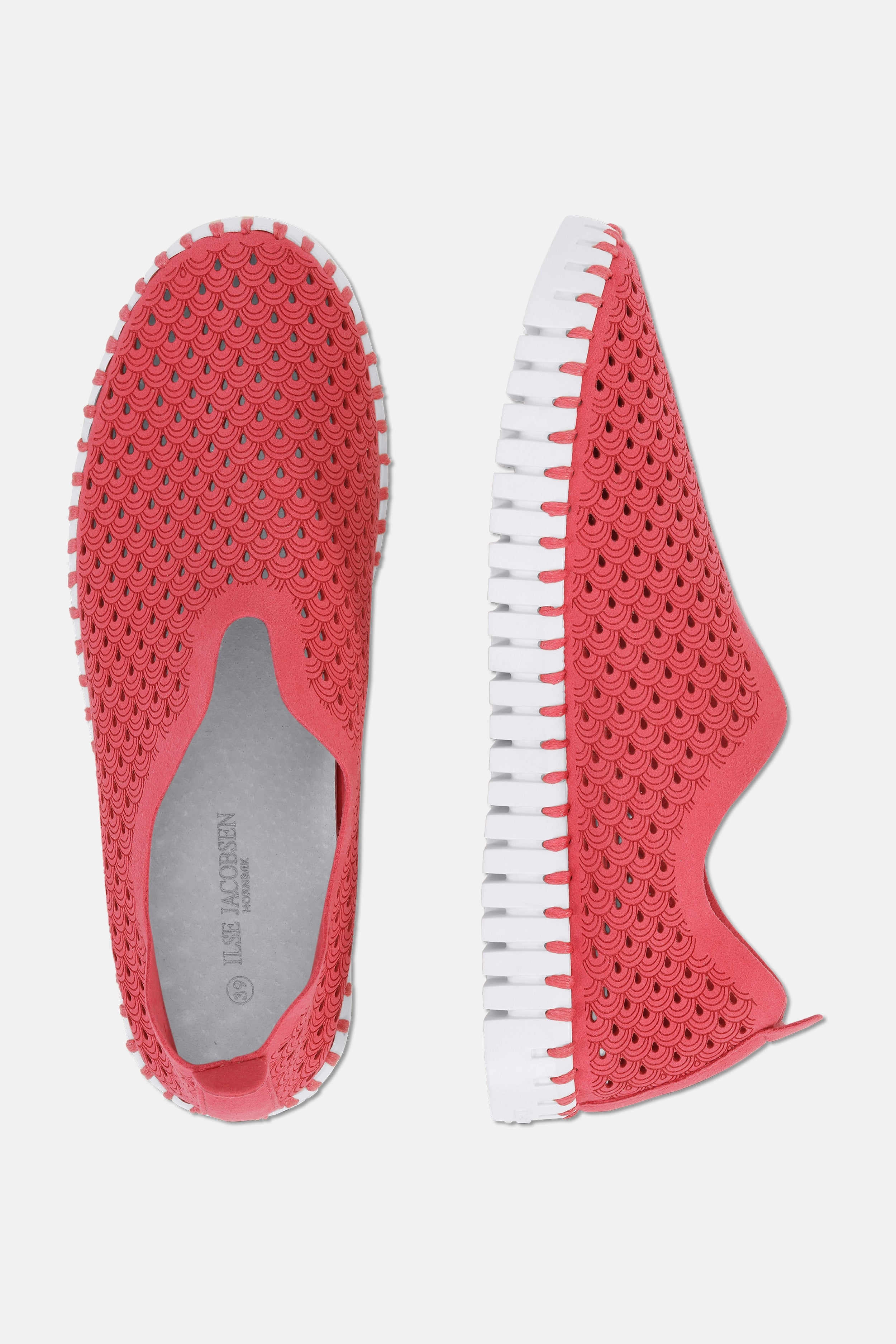 Instappers Tulip139 witte zool | Viva Magenta | Shoes | Ilse Jacobsen