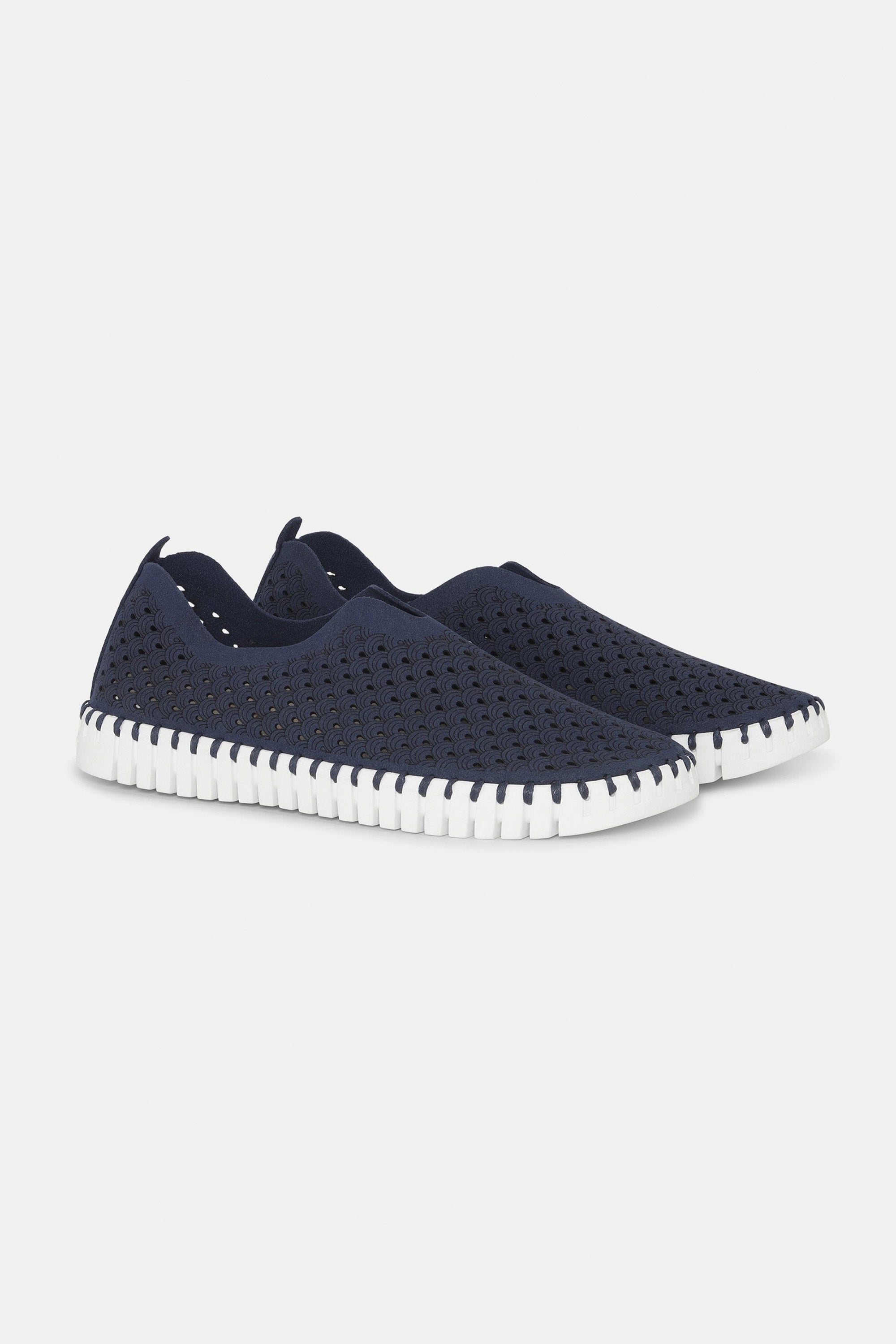 Instappers Tulip139 witte zool - 660 Dark Indigo | Dark Indigo | Shoes | Ilse Jacobsen