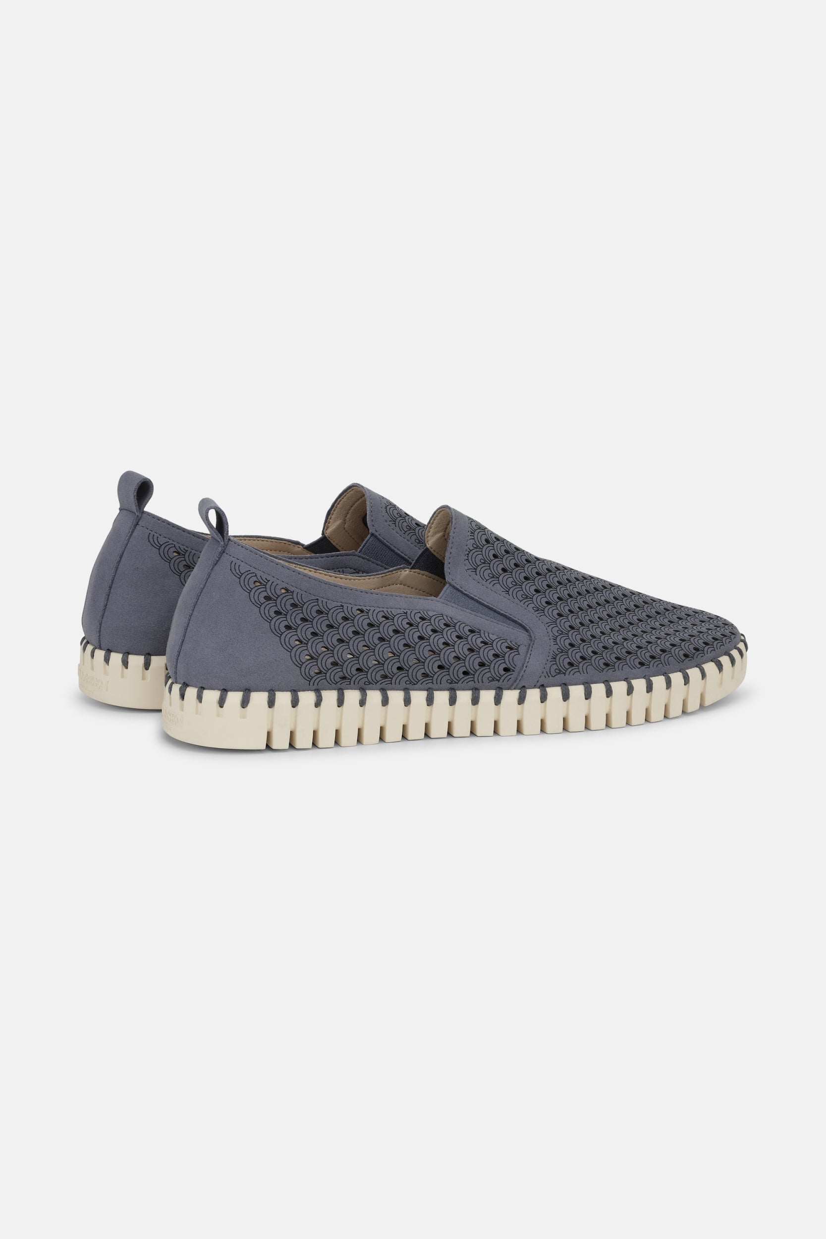 Instappers Heren TULIP140MEN beige zool | Grey Blue | Shoes | Ilse Jacobsen