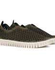 Instappers TULIP3275 beige zool | Deep Olive | Shoes | Ilse Jacobsen