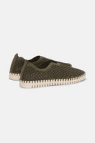 Instappers TULIP3275 beige zool | Deep Olive | Shoes | Ilse Jacobsen