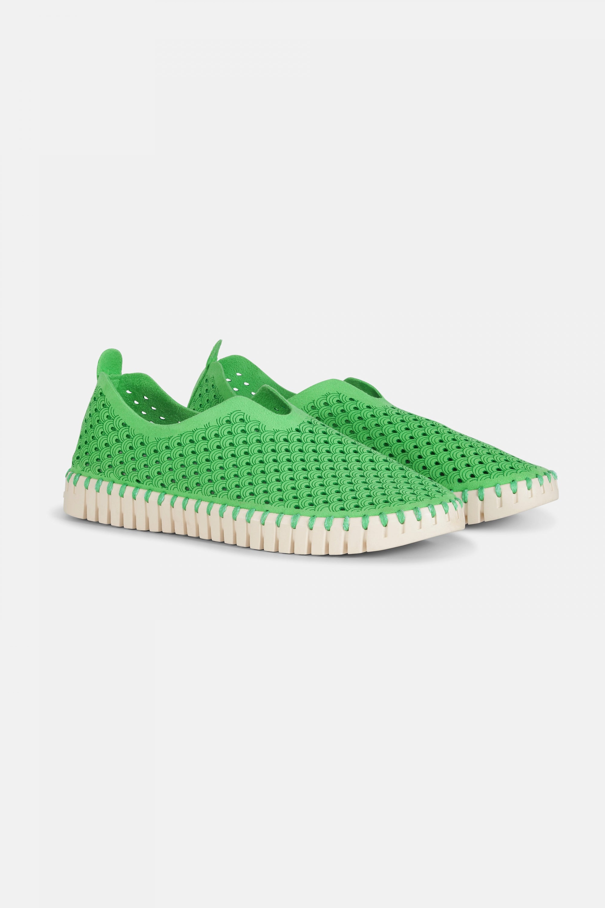 Instappers TULIP3275 beige zool - 495 Bright Green | Bright Green | Shoes | Ilse Jacobsen