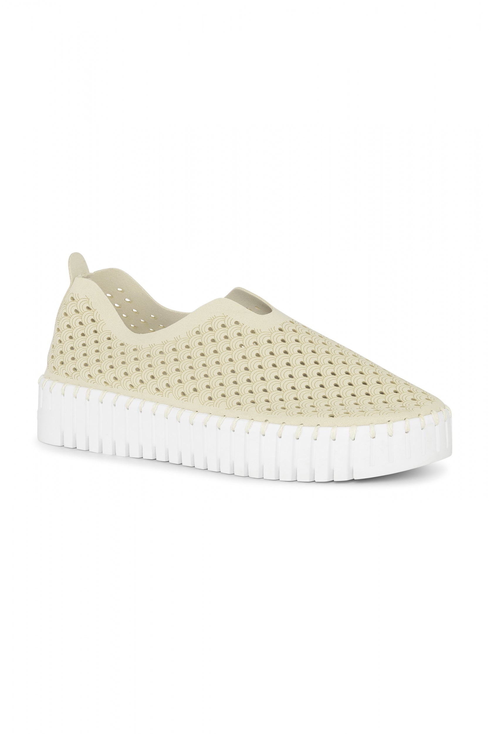 Instappers Platform TULIP3373W witte zool - 121 Milk Creme | Milk Creme | Shoes | Ilse Jacobsen