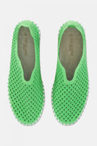 Instappers Platform TULIP3373W witte zool | Bright Green | Shoes | Ilse Jacobsen