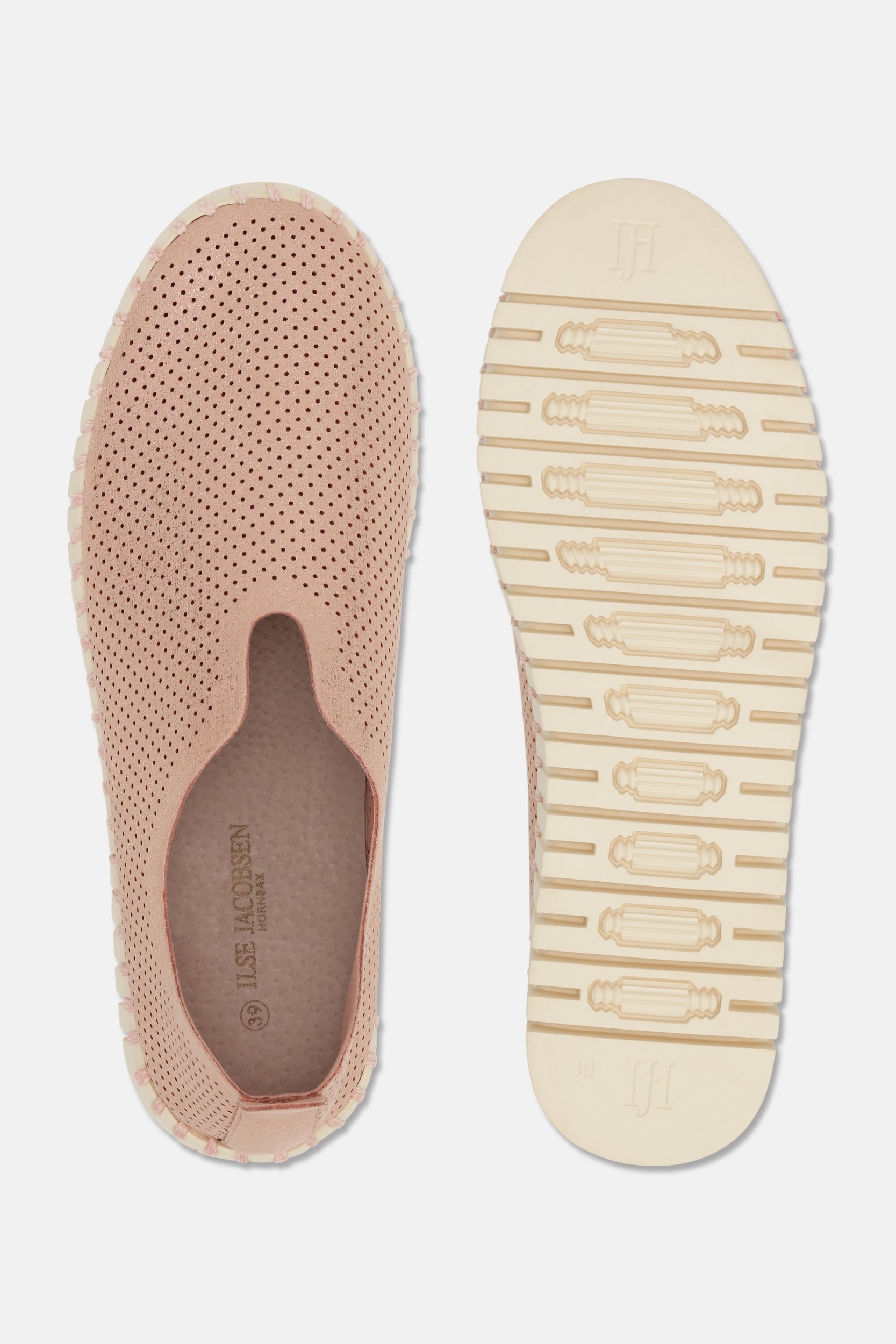 Platform Instappers TULIP3577 | Adobe Rose Pearled Ivory | Shoes | Ilse Jacobsen