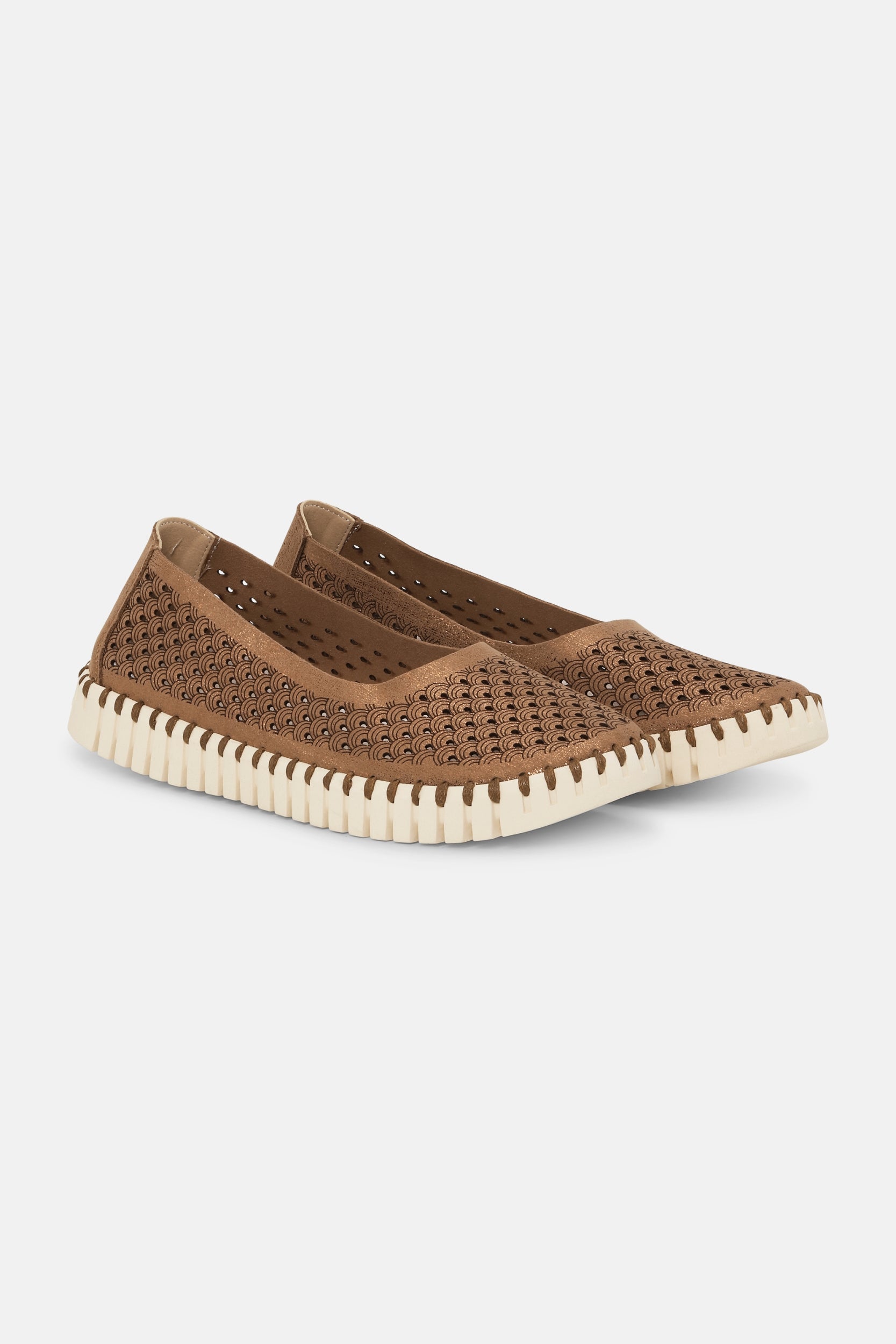 Tulip Ballerina TULIP3578 | Nougat Pearled Ivory | Shoes | Ilse Jacobsen
