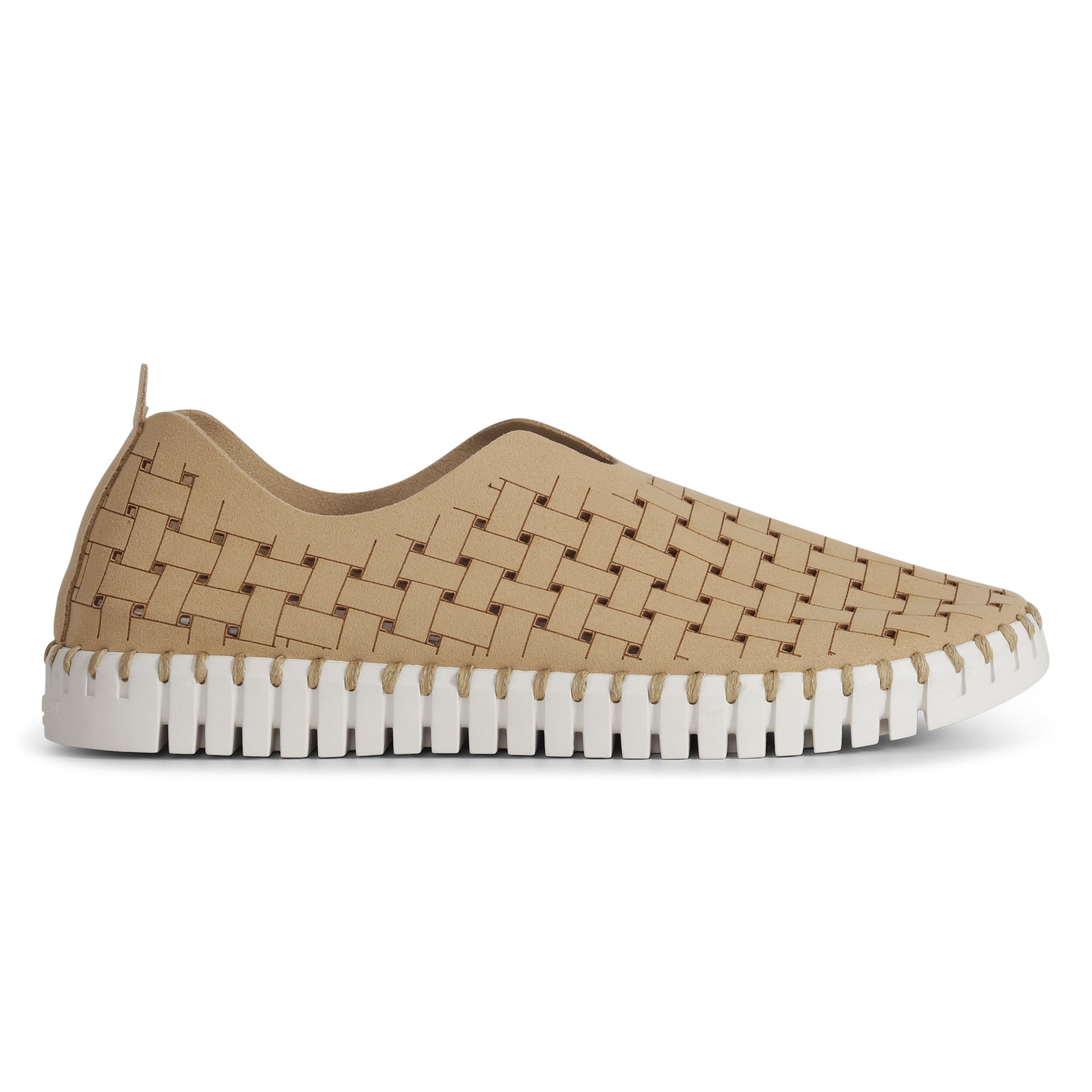 Instappers TULIP4030W witte zool - 110 Latte | Latte | Shoes | Ilse Jacobsen