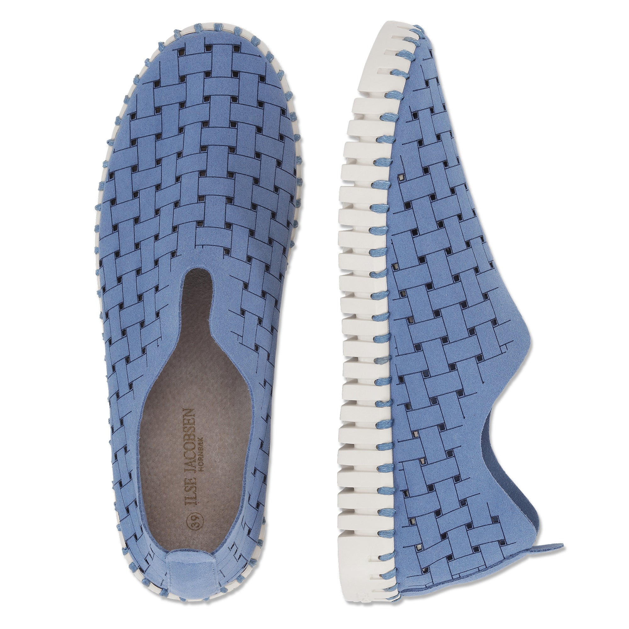 Instappers TULIP4030W witte zool - 656 Light Regatta | Light Regatta | Shoes | Ilse Jacobsen
