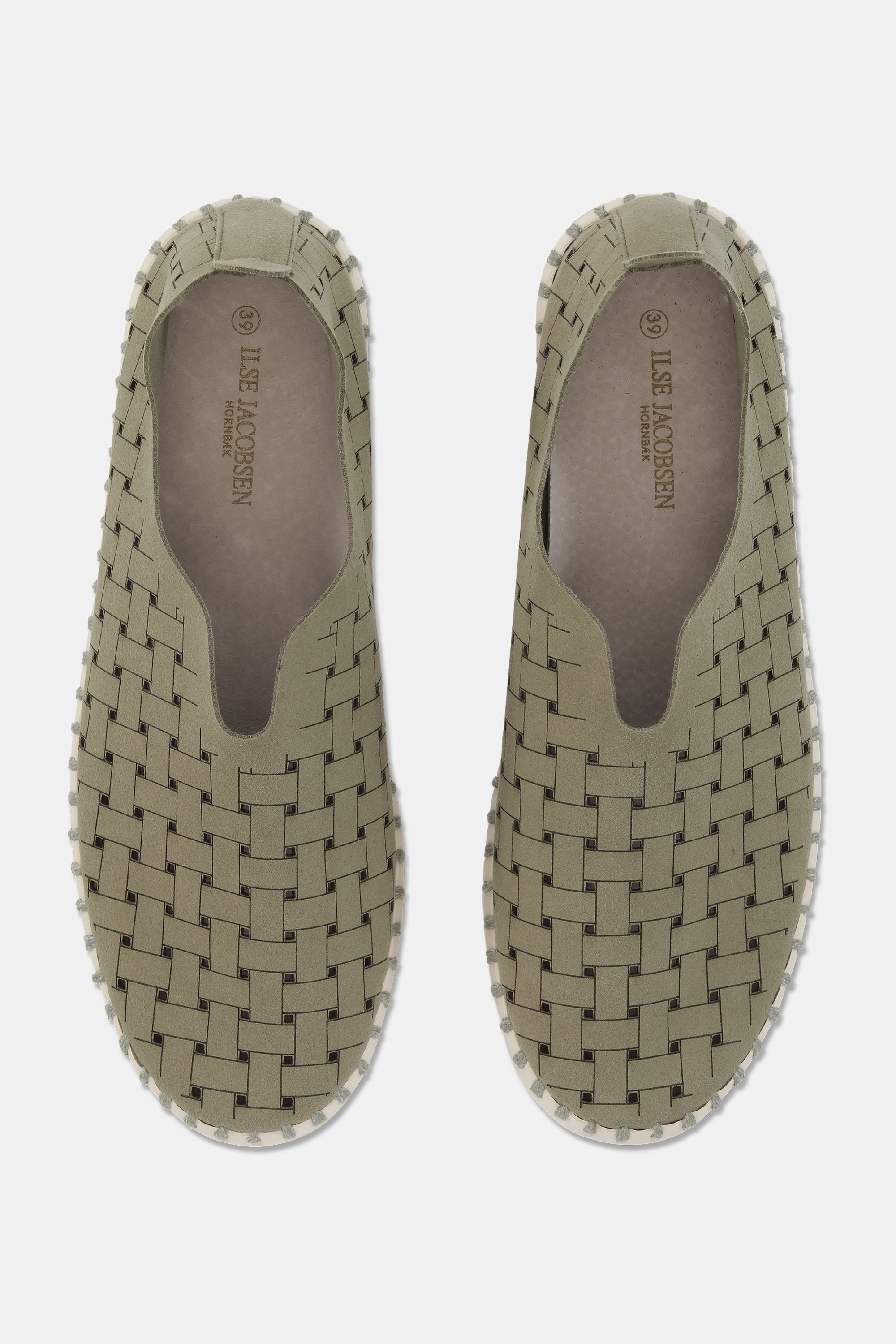 Instappers TULIP4030W witte zool - 410 Army | Army | Shoes | Ilse Jacobsen