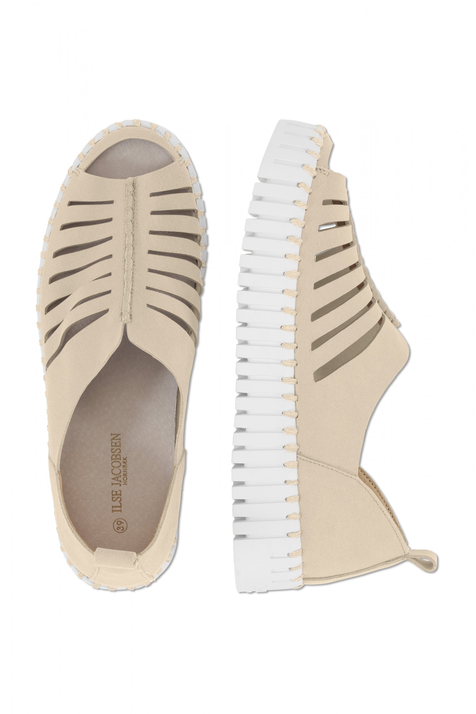 Instapsandalen TULIP9376W witte zool - 144 Kit | Kit | Shoes | Ilse Jacobsen