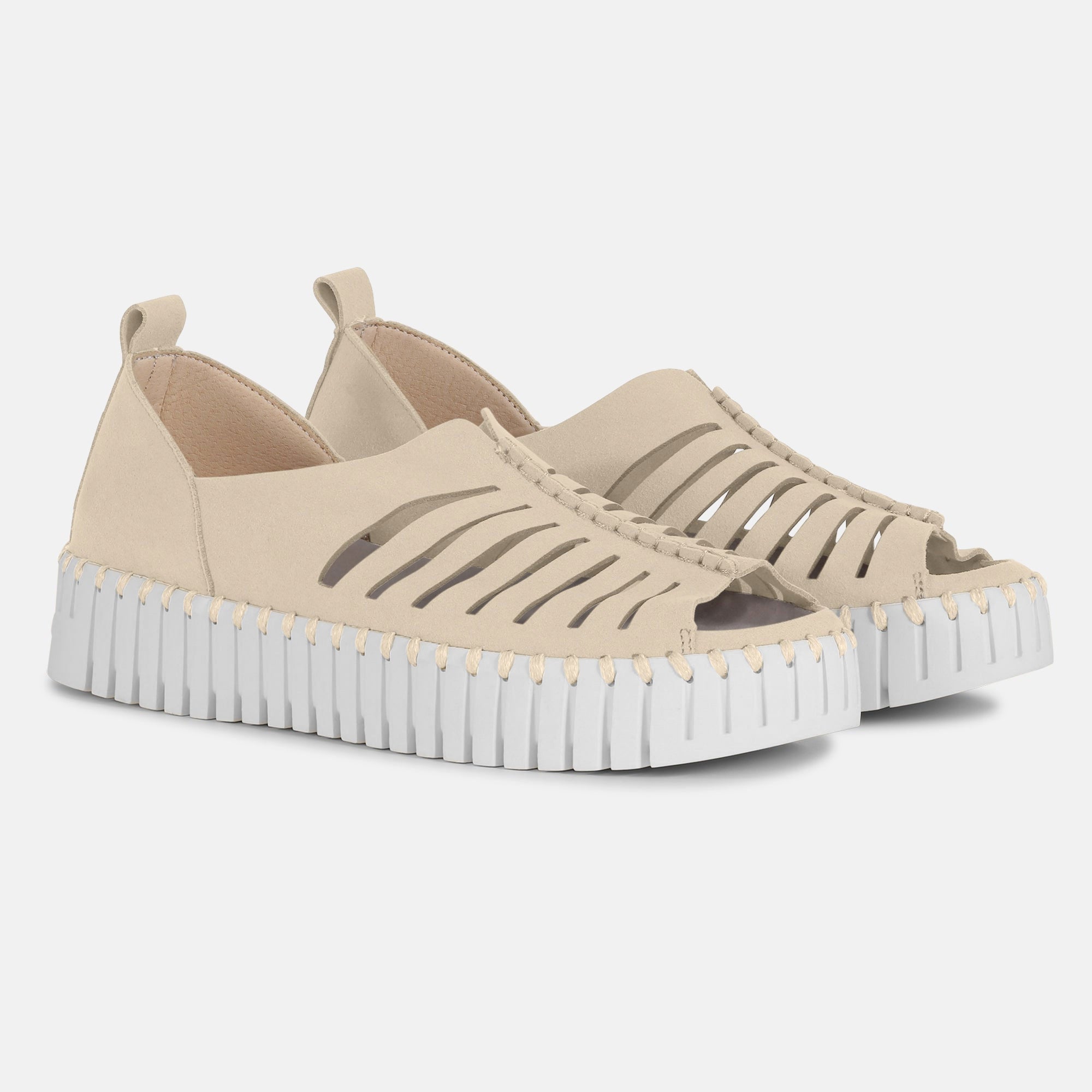 Instapsandalen TULIP9376W witte zool - 144 Kit | Kit | Shoes | Ilse Jacobsen