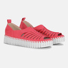 Instapsandalen TULIP9376W witte zool | Viva Magenta | Shoes | Ilse Jacobsen