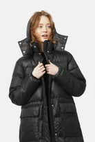 Lange Donzen Winterjas WALK11 | Black | Coat | Ilse Jacobsen