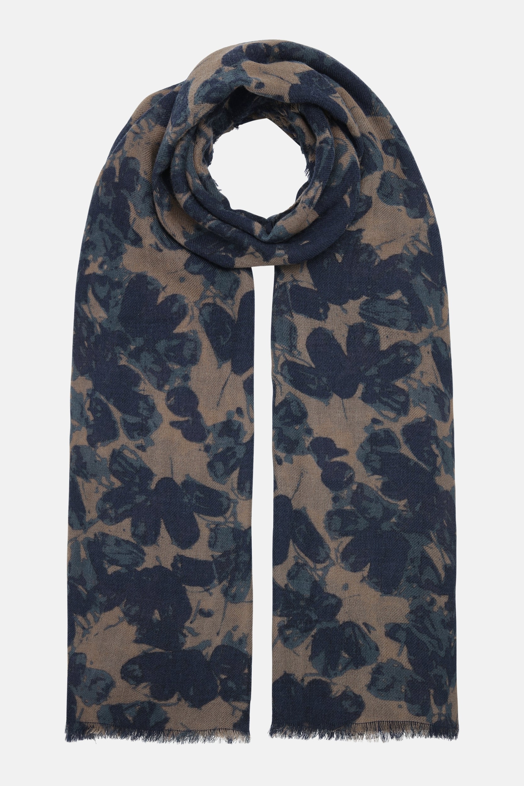 Butterfly Sjaal WOOCA02 - 126 Beige Butterfly | Beige Butterfly | Scarf | Ilse Jacobsen
