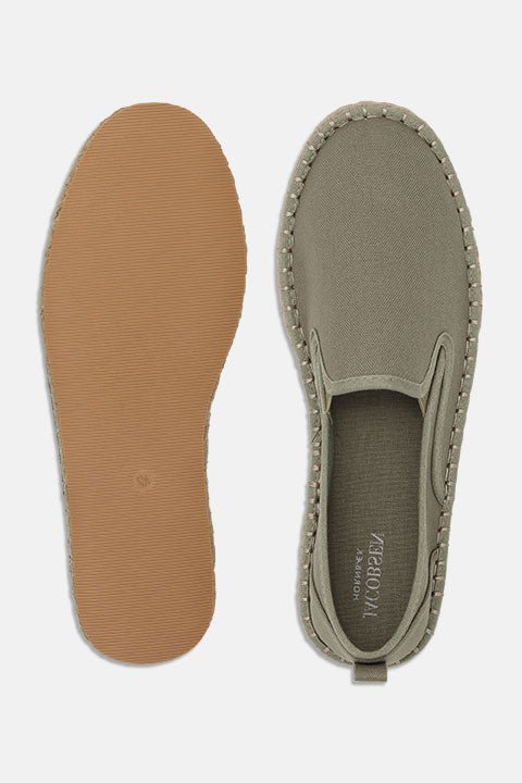 Canvas Espadrille voor Heren CANVASMEN01 | Army Wheat | Shoes | Ilse Jacobsen