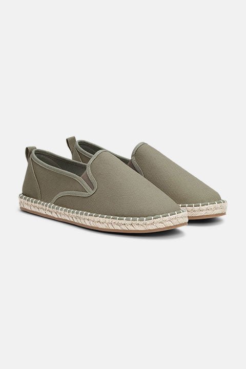 Canvas Espadrille voor Heren CANVASMEN01 | Army Wheat | Shoes | Ilse Jacobsen
