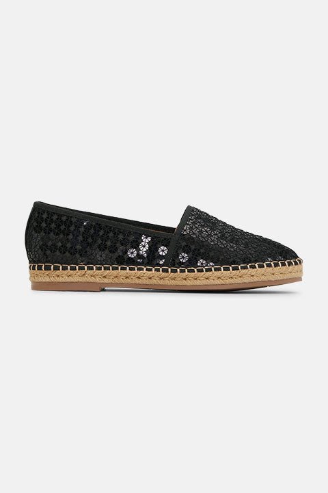 Capria Espadrille CAPRIA01 | Black Wheat | Shoes | Ilse Jacobsen