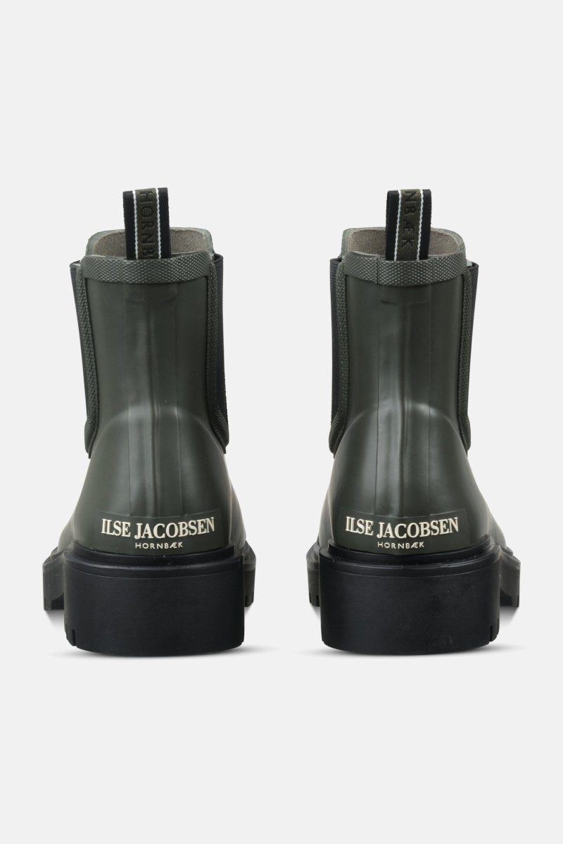 Chelsea regenlaarzen RUBSTEP02 | Army Black | Shoes | Ilse Jacobsen