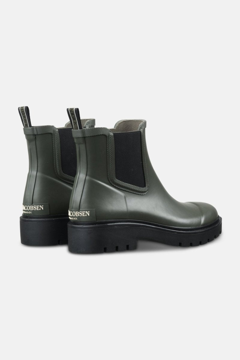 Chelsea regenlaarzen RUBSTEP02 | Army Black | Shoes | Ilse Jacobsen