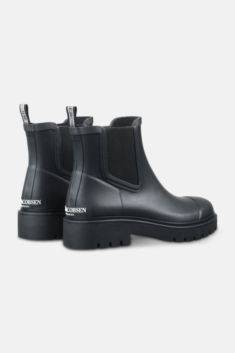 Chelsea regenlaarzen RUBSTEP02 | Black Black | Shoes | Ilse Jacobsen