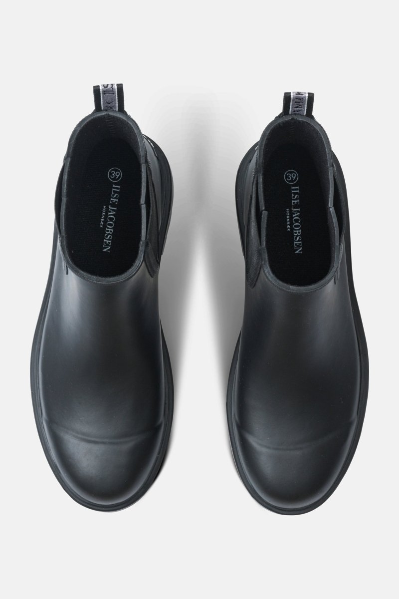 Chelsea regenlaarzen RUBSTEP02 | Black Black | Shoes | Ilse Jacobsen