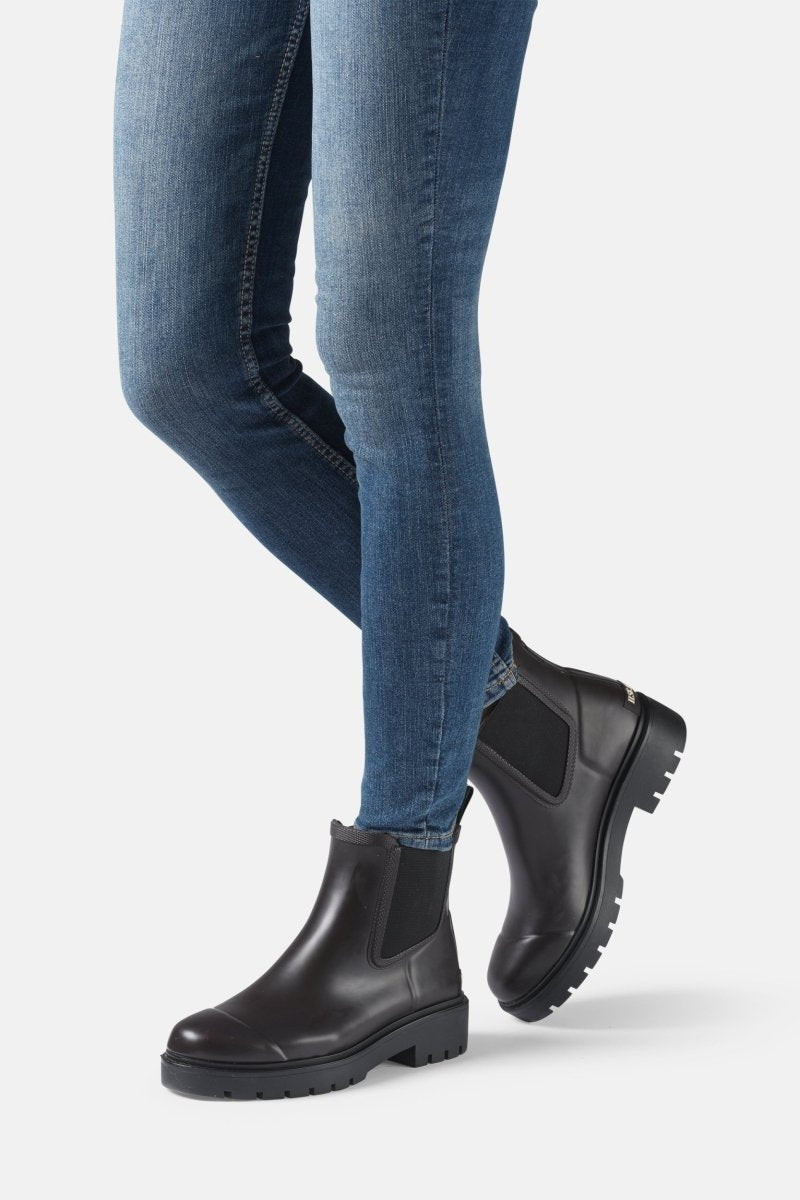 Chelsea regenlaarzen RUBSTEP02 | Brown Black | Shoes | Ilse Jacobsen