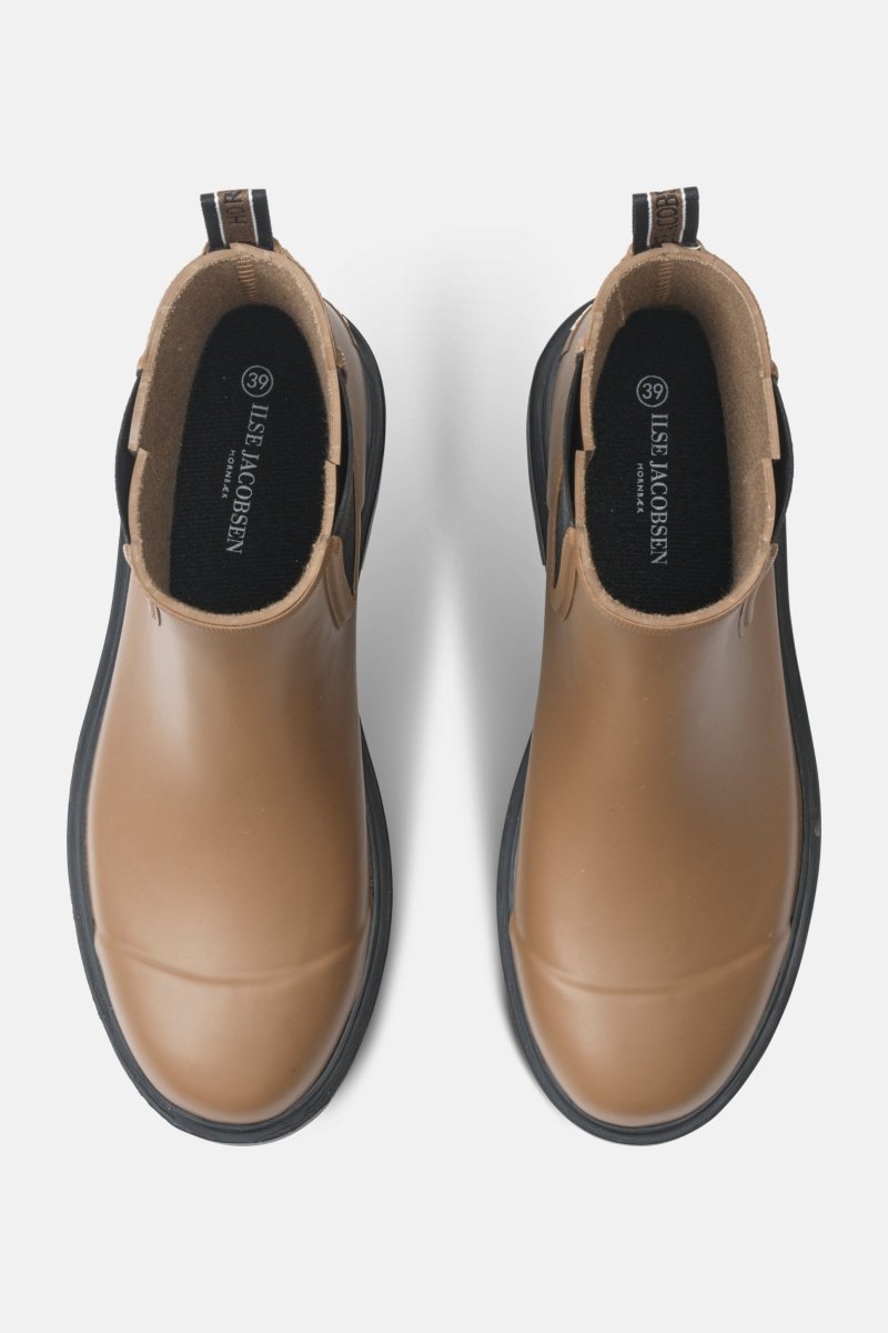Chelsea regenlaarzen RUBSTEP02 | Mocca Black | Shoes | Ilse Jacobsen