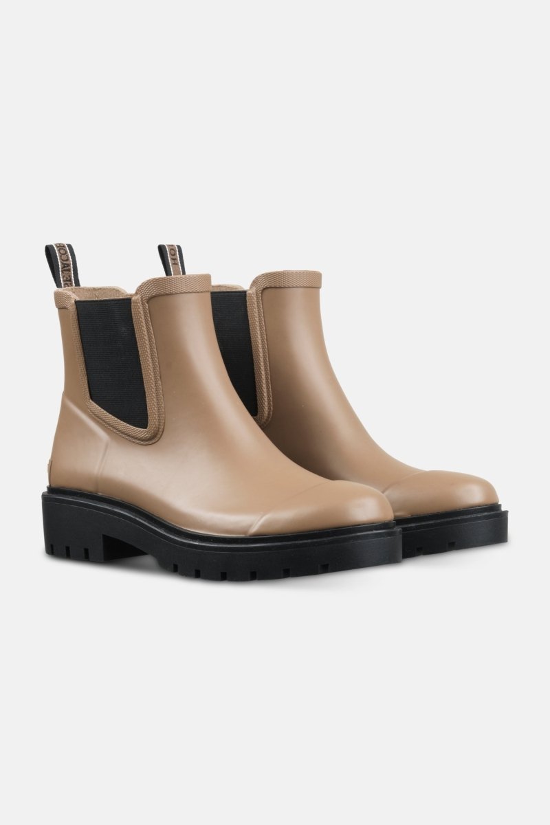 Chelsea regenlaarzen RUBSTEP02 | Mocca Black | Shoes | Ilse Jacobsen