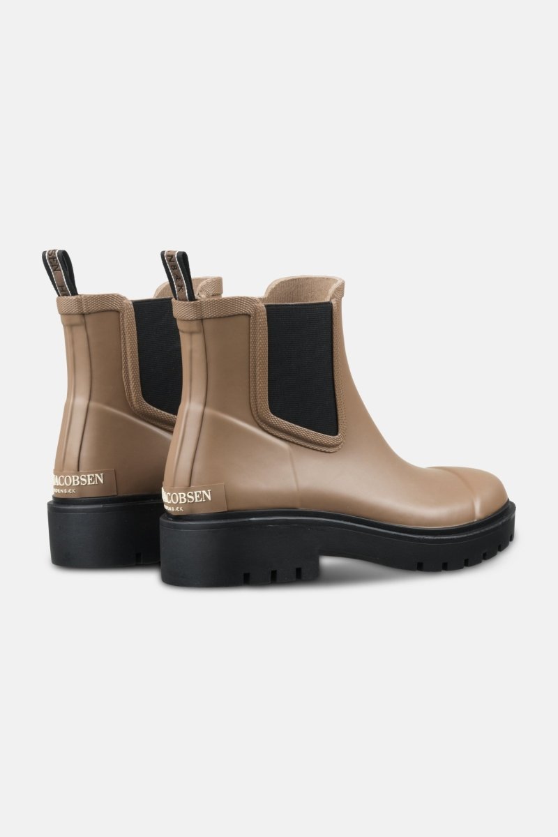 Chelsea regenlaarzen RUBSTEP02 | Mocca Black | Shoes | Ilse Jacobsen