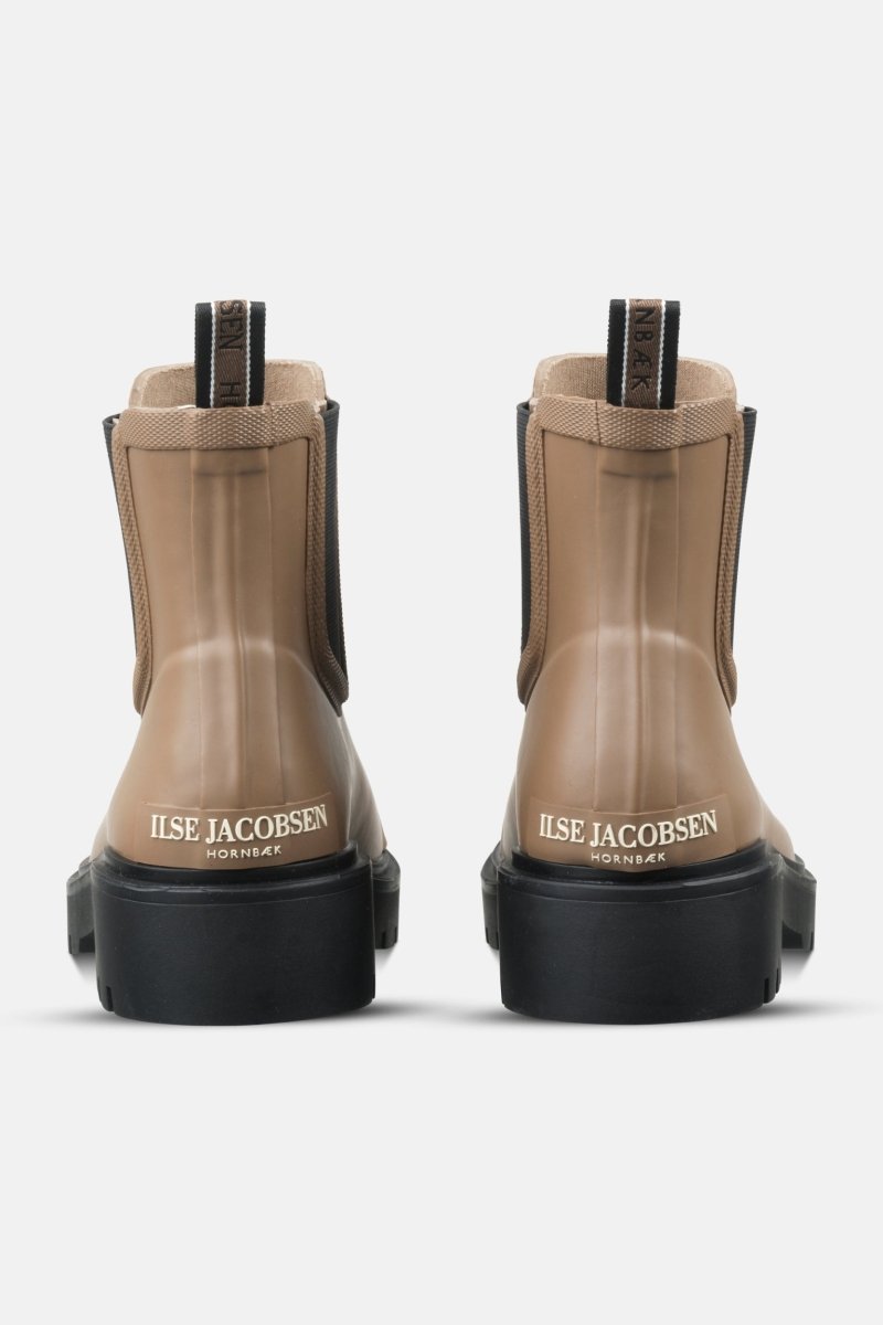 Chelsea regenlaarzen RUBSTEP02 | Mocca Black | Shoes | Ilse Jacobsen