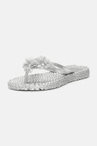 Slippers met Bloemen CHEERFUL18F | Silver | Shoes | Ilse Jacobsen