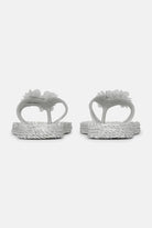 Slippers met Bloemen CHEERFUL18F | Silver | Shoes | Ilse Jacobsen