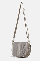 Gebreide crossbodytas KNITTY03 | Milk Creme Black | Bag | Ilse Jacobsen