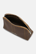 Gebreide Makeup Tas KNITTY02 | Dark Indigo Buckhorn Brown | Accessories | Ilse Jacobsen