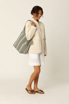 Gebreide Tas KNITTY01 | Milk Creme Black | Accessories | Ilse Jacobsen