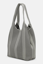 Gebreide Tas KNITTY01 | Milk Creme Black | Accessories | Ilse Jacobsen