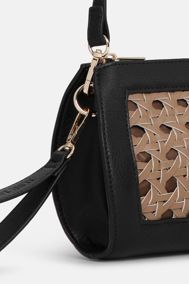 Gevlochten Clutch BRAID04 | Mocca Black | Bag | Ilse Jacobsen