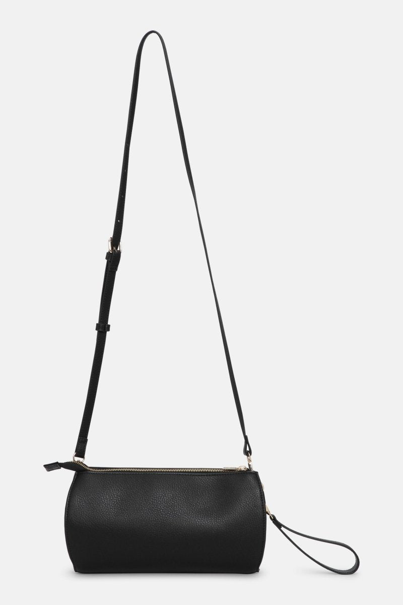 Gevlochten Clutch BRAID04 | Mocca Black | Bag | Ilse Jacobsen