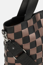 Gevlochten Shoulder Tas met Strap CHIP11 | Cocoa Brown | Bag | Ilse Jacobsen