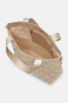 Gevlochten Shoulder Tas met Strap CHIP11 | Platin | Bag | Ilse Jacobsen