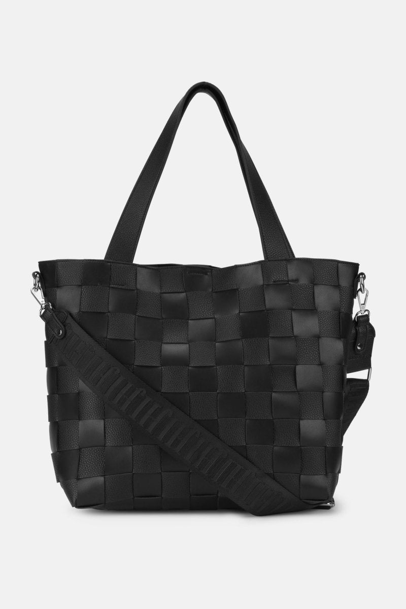 Gevlochten Crossbody Shopper CHIP01 | Black | Bag | Ilse Jacobsen