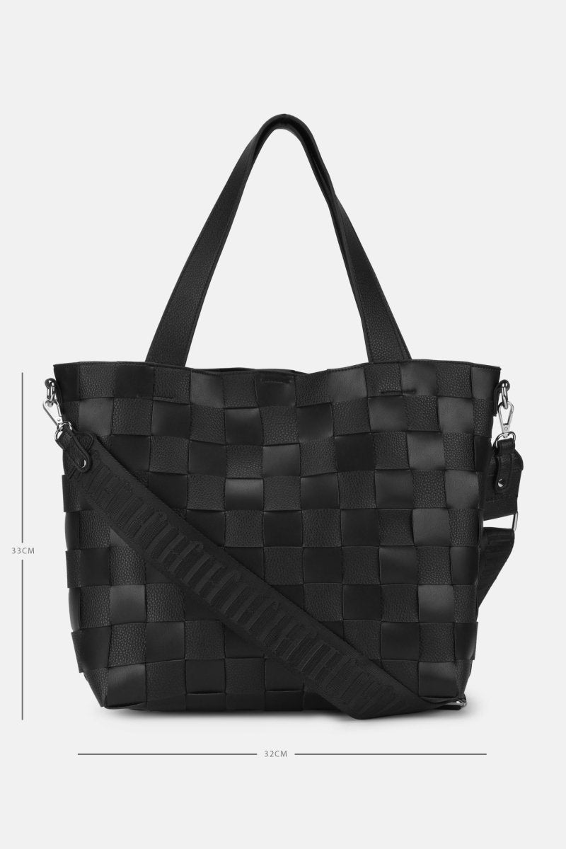 Gevlochten Crossbody Shopper CHIP01 | Black | Bag | Ilse Jacobsen