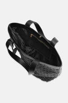 Gevlochten Shopper BRAID02 | Black Black | Bag | Ilse Jacobsen