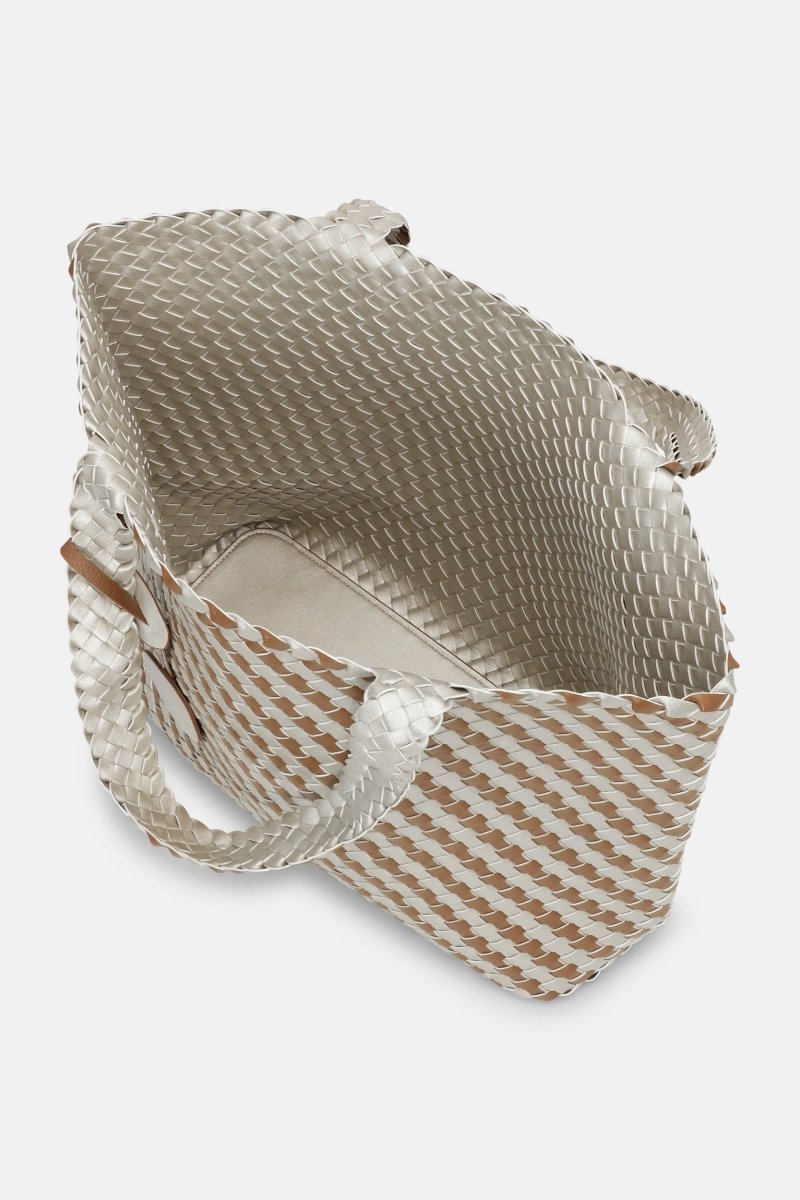 Gevlochten Tas BAG06CMAXI | Goldy Sand Dollar Metallic | Bag | Ilse Jacobsen