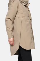 Gevoerde regenjas DASHRAIN02 | Greige | Jacket | Ilse Jacobsen