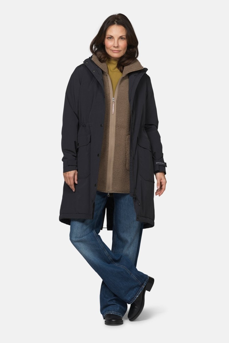 Gevoerde regenparka DASHRAIN01 | Black | Jacket | Ilse Jacobsen
